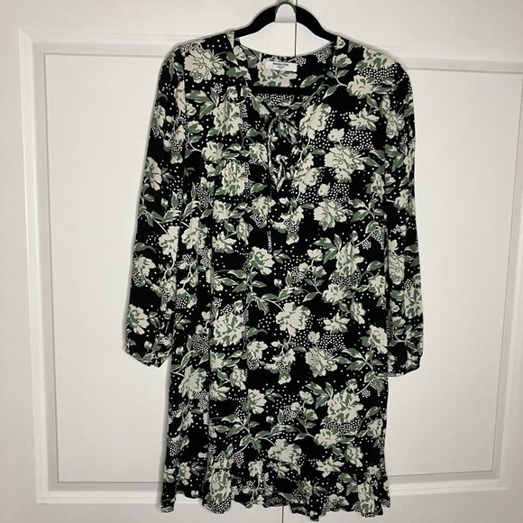 Smash + Tess Violet Mini Dress Womens M Floral Tiered Cottagecore Flowy Romantic - Picture 2 of 7
